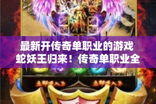 最新开传奇单职业的游戏 蛇妖王归来！传奇单职业全新版本揭秘，揭秘隐藏玩法与通关攻略
