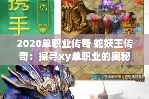 2020单职业传奇 蛇妖王传奇：探寻xy单职业的奥秘