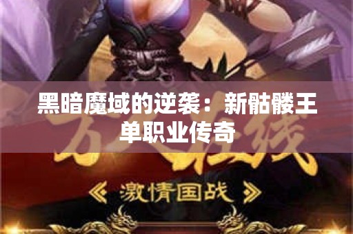 黑暗魔域的逆袭：新骷髅王单职业传奇
