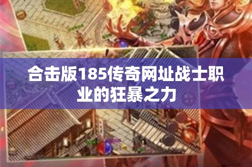 合击版185传奇网址战士职业的狂暴之力