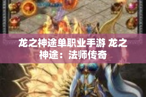龙之神途单职业手游 龙之神途：法师传奇