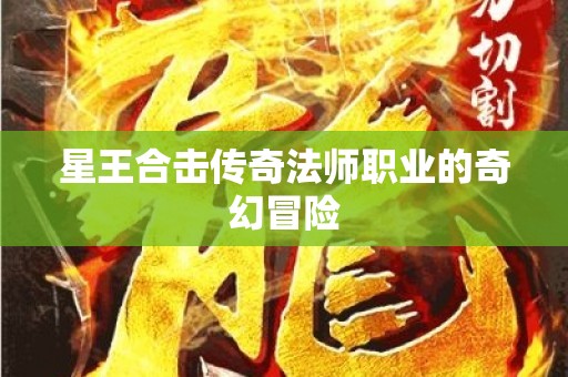星王合击传奇法师职业的奇幻冒险
