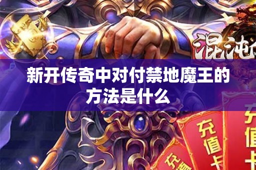 新开传奇中对付禁地魔王的方法是什么